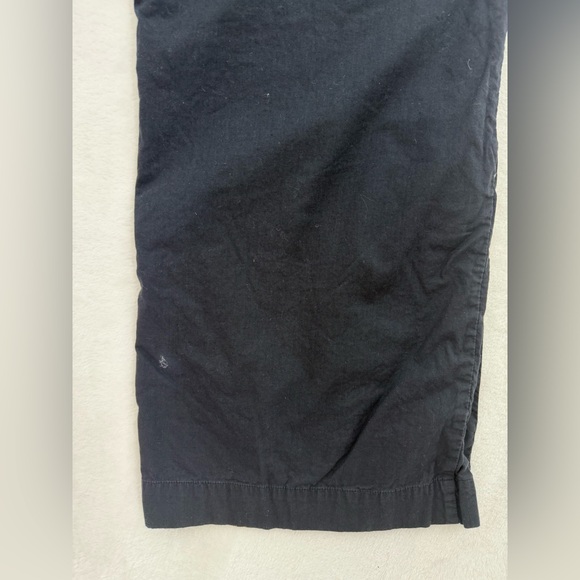 Women’s Black Tulip Brand Cropped Pants White Buttons Size Small Beach Vacation - Picture 13 of 13